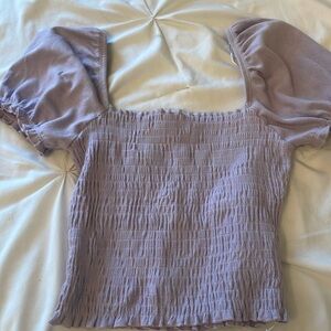 Purple blouse top